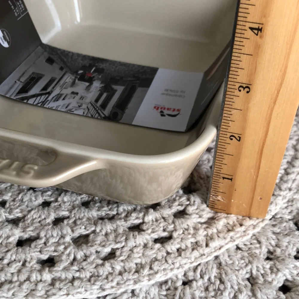 Staub Taupe Ceramic Rectangular Baking Dish